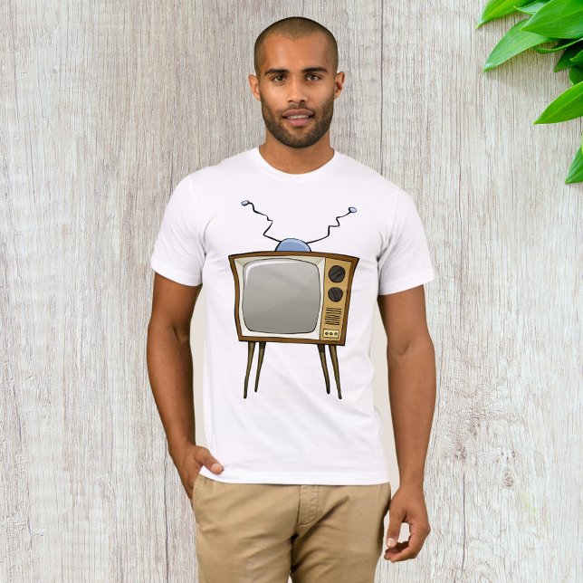 Televisão retrora Vintage Mens T-Shirt (Criador carregado)