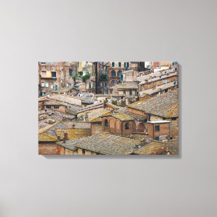 Telhados no impressão das canvas de Siena