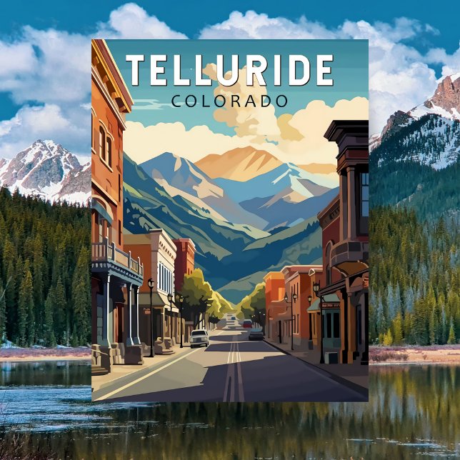 Telluride, Colorado Cartão Postal Antigo de Viagem (Telluride, Colorado)
