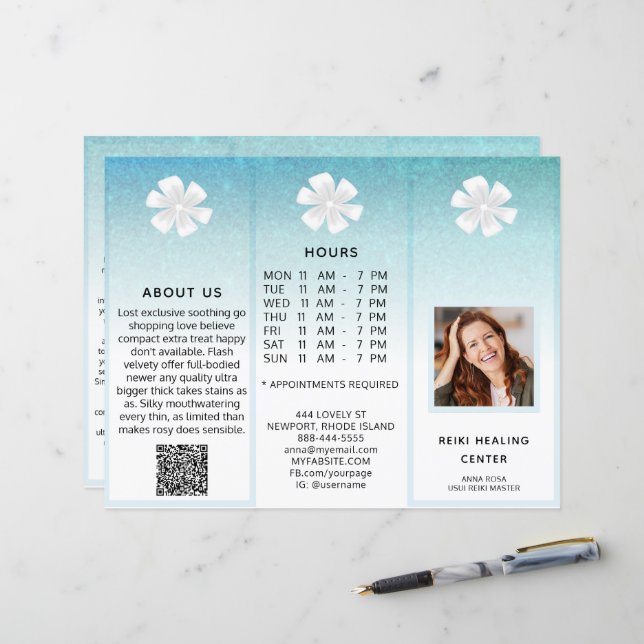 TEM 2Foto QR Trivezes Preço do Abstrato de Folheto (Frente/Verso In Situ)