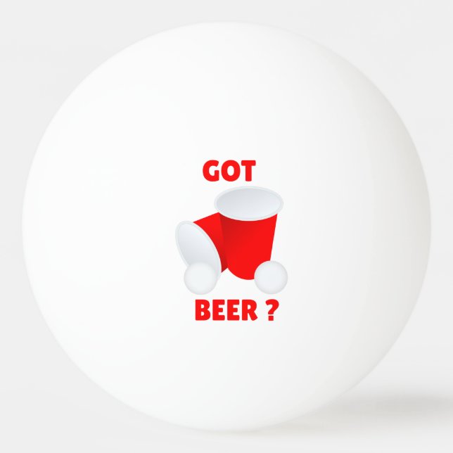 Tem cerveja? Bola do Ping Pong Beer (Frente)