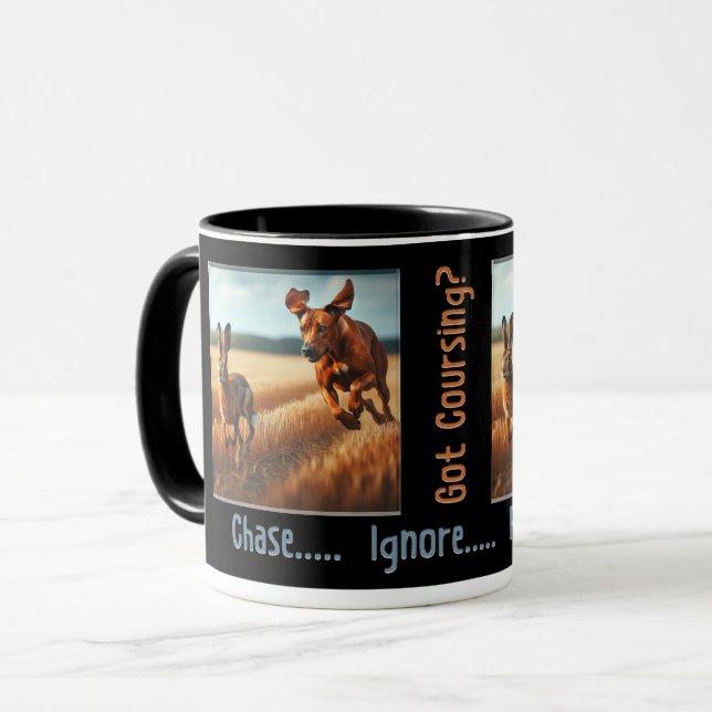 Tem Coursing? Caneca – Perseguir.... Ignorar (Frente Esquerda)