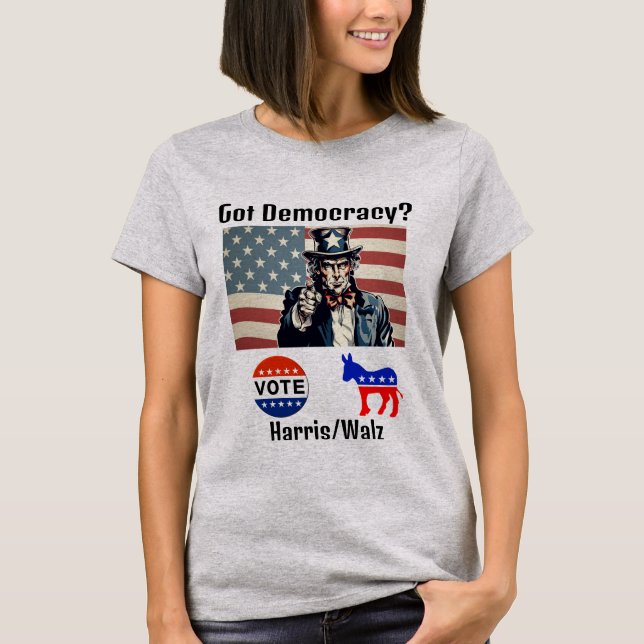 Tem democracia? Camiseta (Frente)
