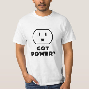 Tem energia? Uma camisa engraçada de parede para e