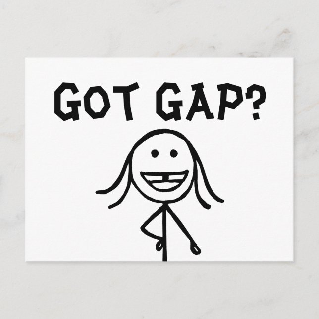 Tem Gap? Cartões postais (Frente)