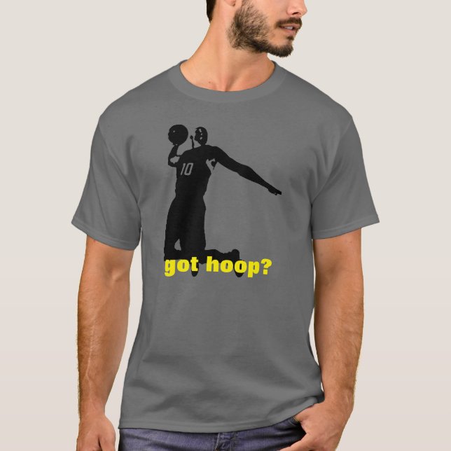 Tem Hoop? Camisa de Cinza de basquete (Frente)