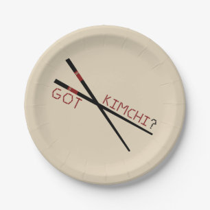 Tem Kimchi? pratos de papel