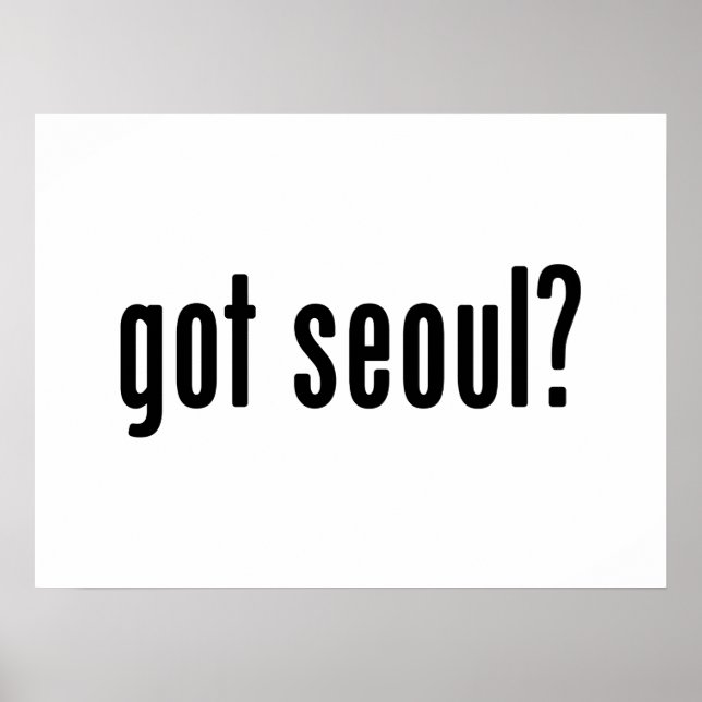 tem seoul? poster (Frente)