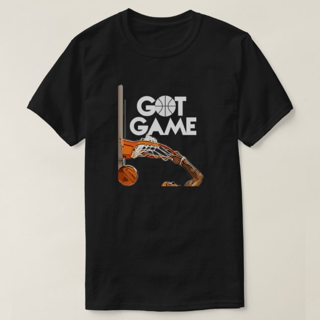 Tem T-Shirt De Basquete De Jogo (Frente do Design)