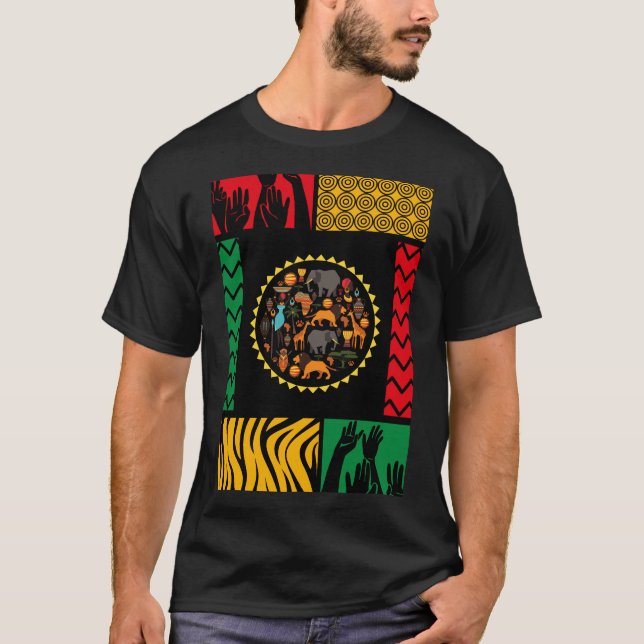Tema africano - T-shirt (Frente)