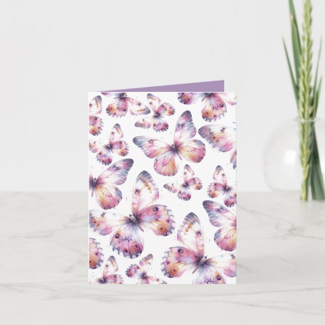 Tema da borboleta Obrigado Cartões (Frente)