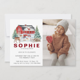 Tema da Fazenda de inverno | CONVITE DE ANIVERSÁRI