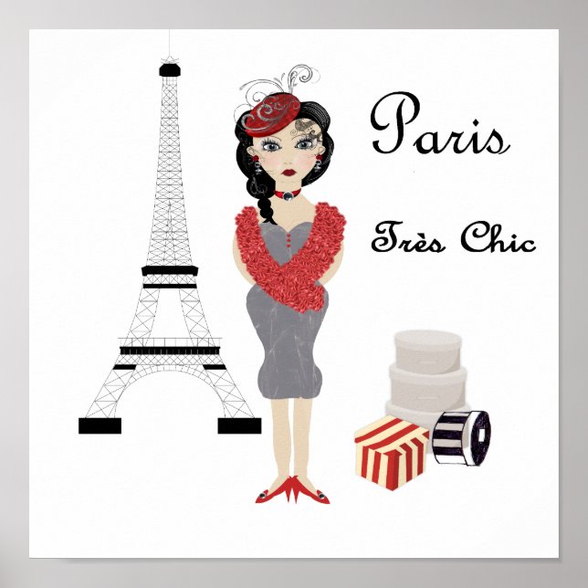 Tema da moda francesa Poster (Frente)