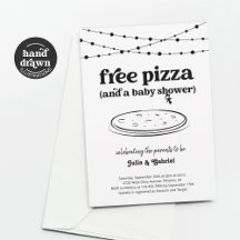 Tema da Pizza Engraçada Convite para Chás de frald