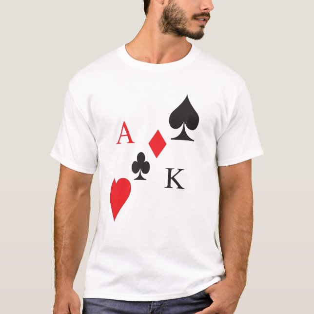 Tema das cartas de jogar T camiseta (Frente)