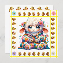 Tema de Animais Bebês Preciosos - Convite