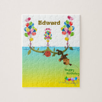 Tema de aniversário de Quebra-cabeça personalizáve