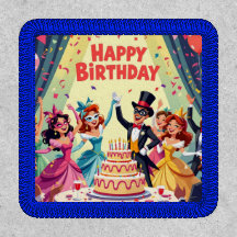 Tema de aniversário feliz máscara fofa