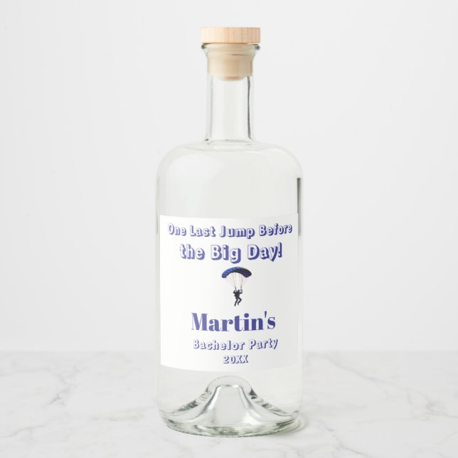 Tema de Aventura Engraçado do Partido Skydiving Ba (Frente)