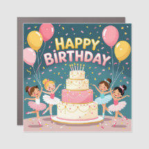Tema de bailarina fofo de aniversário