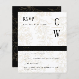 Tema de Casamento Black Tie Vintage Damasco Dourad