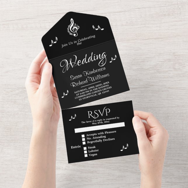Tema de Casamento de Música Elegante com RSVP (Tearaway)