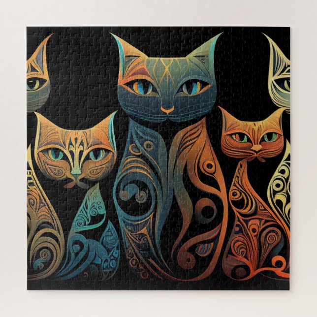 Tema de Cat na moda Quebra-cabeça (Vertical)