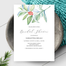 Tema de Chuveiro de Noiva de Inverno Convite Elega