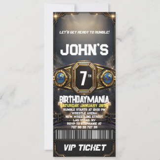 Tema de Convite de Ingresso para Festa de Aniversá