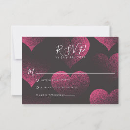 Tema de Coração Vermelho Simples para RSVP de Casa