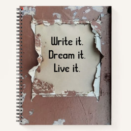 Tema de Decadência Urbana - Notebook Espiral com T
