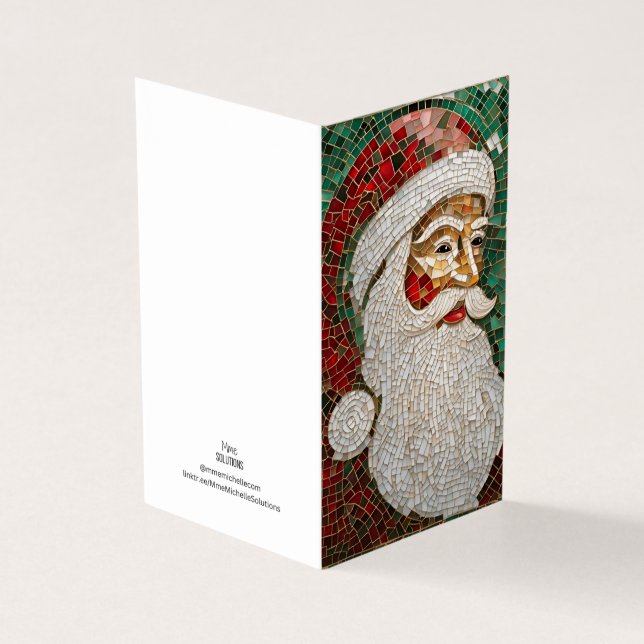 Tema de Feriado Natal Papai Noel Mosaico (Exterior)