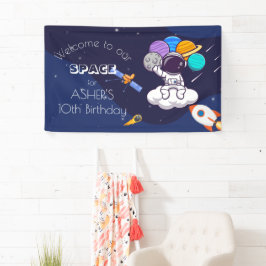 Tema de festa de astronauta espacial azul naval Ka
