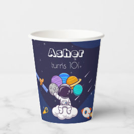 Tema de festa de astronauta espacial azul naval Ka