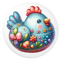 Tema de frango cerâmico