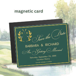 Tema de Golfe Magnético Monograma Casamento Save t