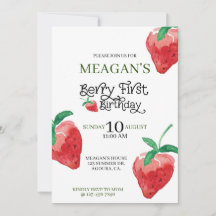 tema de morango, primeiro aniversário, aniversário