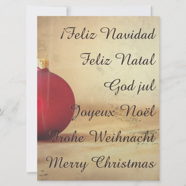 Tema de Natal com bola de Natal (Frente)