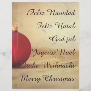 Tema de Natal com bola de Natal