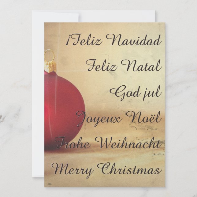 Tema de Natal com bola de Natal (Frente)