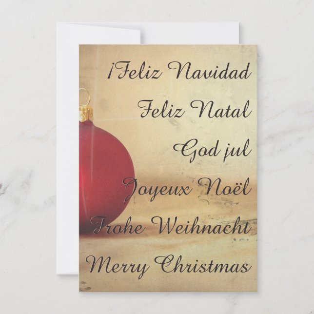 Tema de Natal com bola de Natal (Frente)
