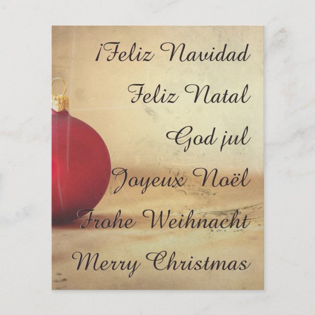 Tema de Natal com bola de Natal (Frente)