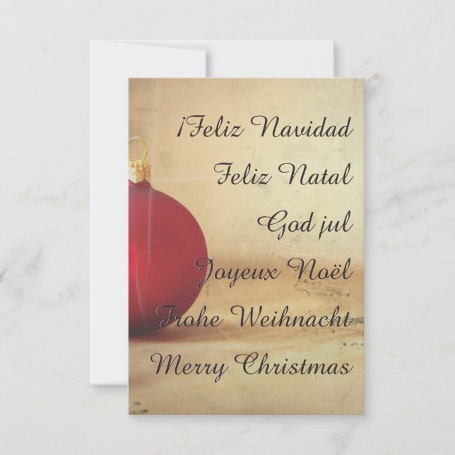 Tema de Natal com bola de Natal (Frente)