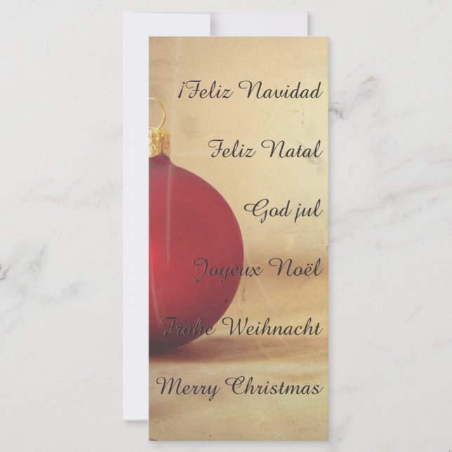 Tema de Natal com bola de Natal (Frente)