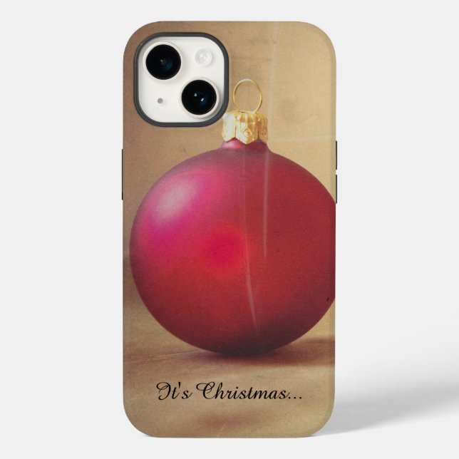 Tema de Natal com bola de Natal (Verso)