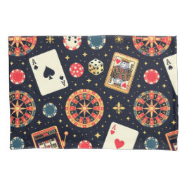 tema de padrão de cassino em preto