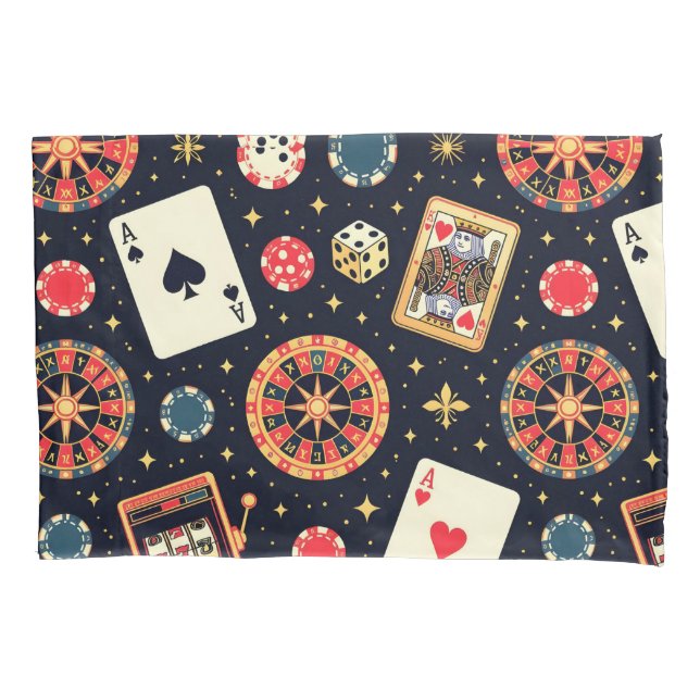 tema de padrão de cassino em preto (Frente)