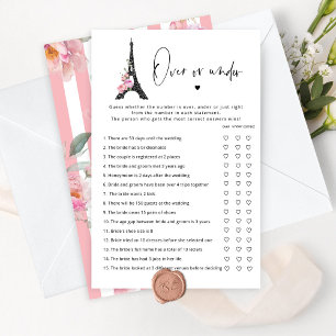 Tema de Paris sobre ou sob jogo de chá de panela