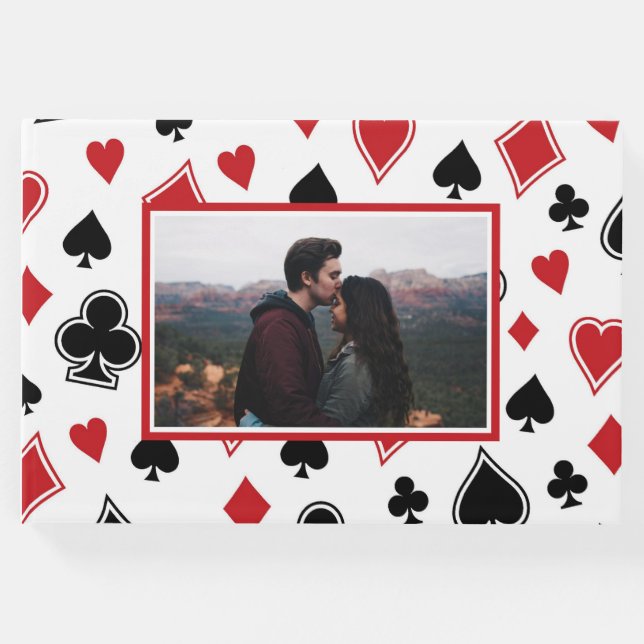 Tema do Casino Las Vegas Livro de Convidados (Frente)