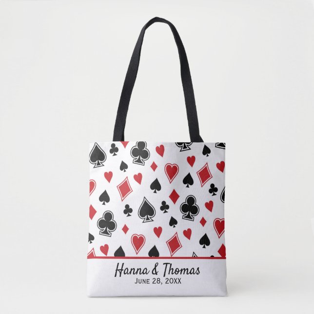 Tema do cassino Las Vegas Casamento Tote Bag (Frente)